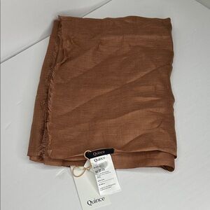 Quince Warm Rust Brown Wrap/Scarf